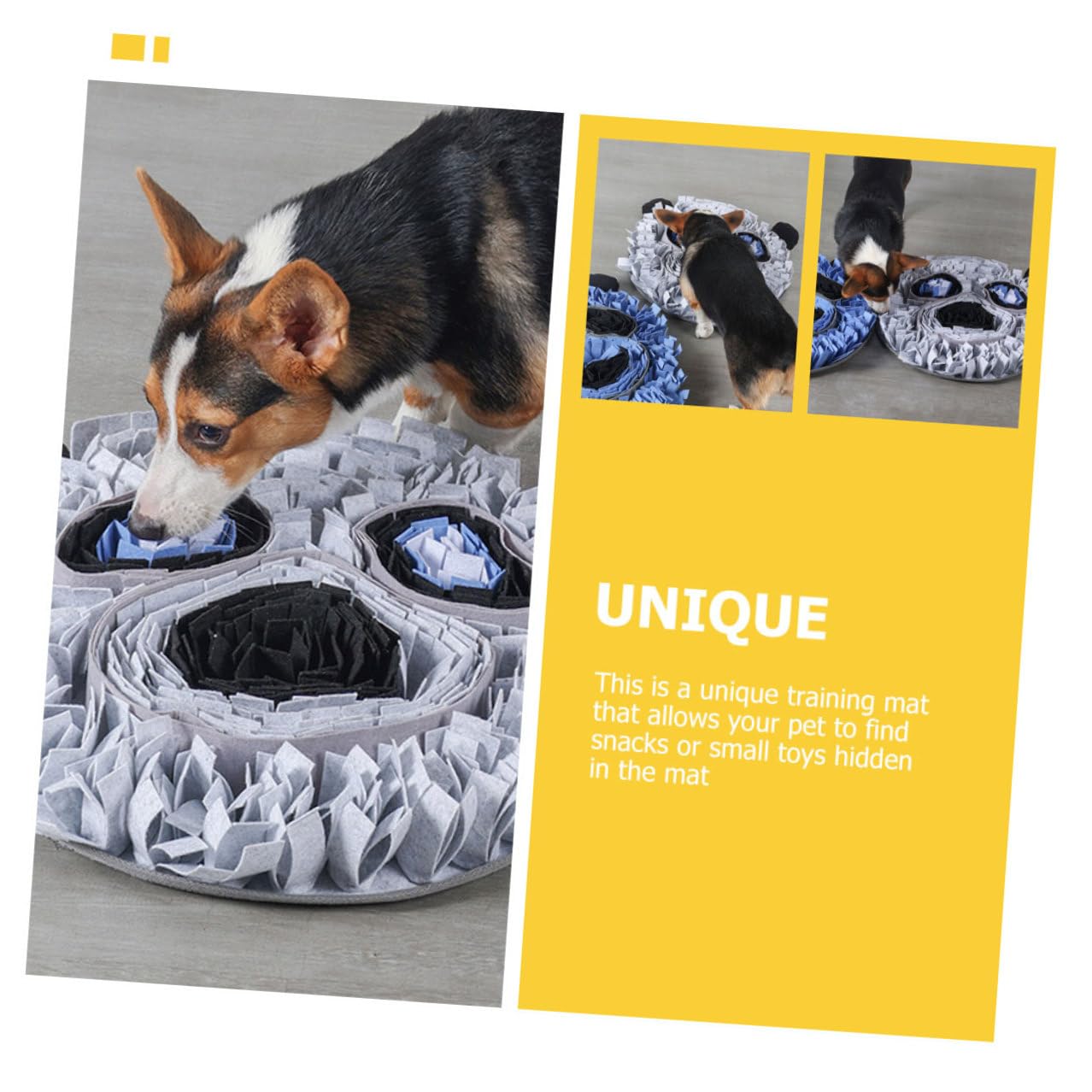 SHINEOFI Panda Schnüffelmatte Für Hunde 50x50cm Aus Langlebigem Material Mit Rutschfestem Boden Interaktives Futtermatte Training Zur Fettleibigkeitsvorbeugung Im Haustierbedarf