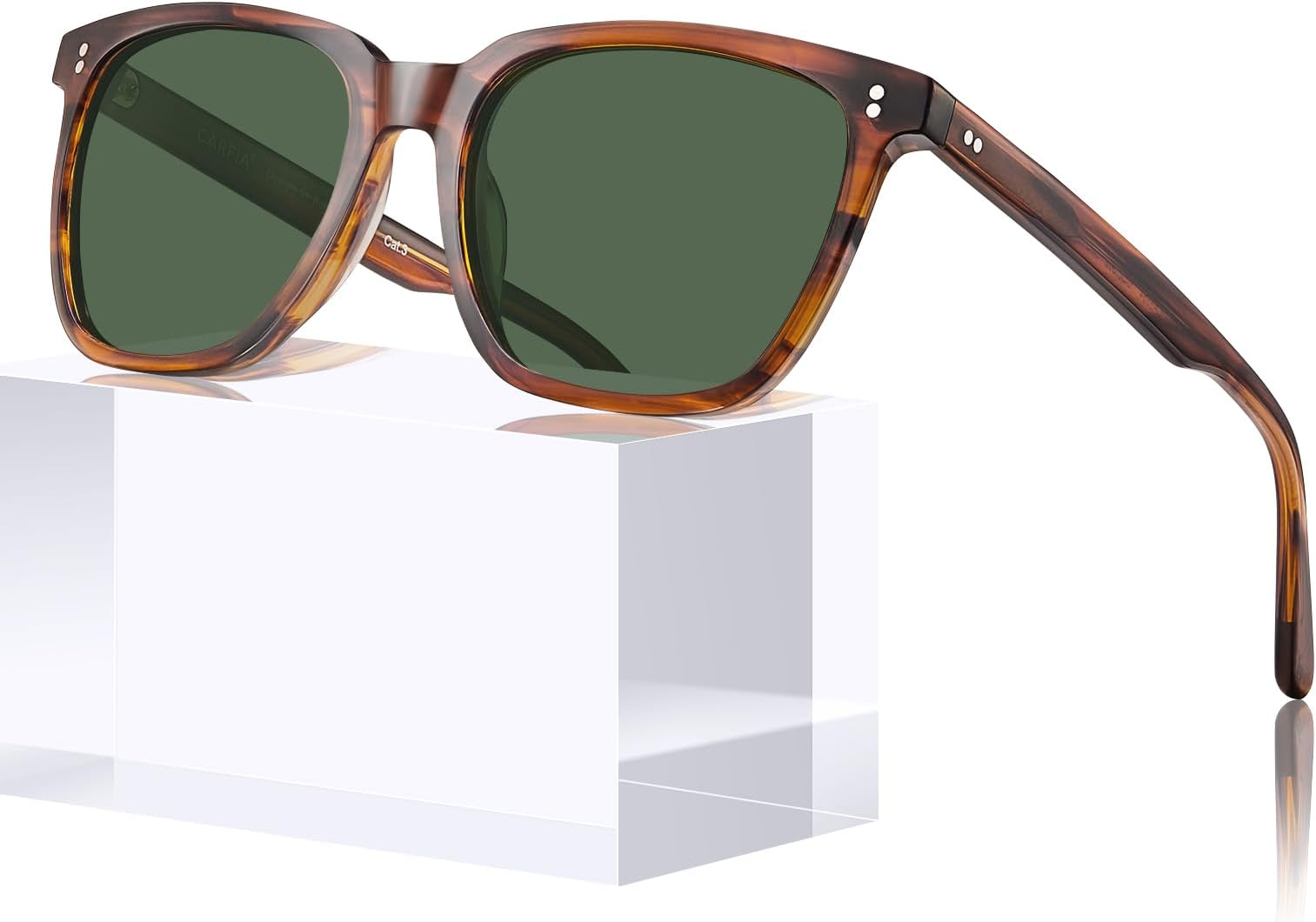 Retro Acetate Polarized Sunglasses for Men UV400 Protection Driving Outdoor Anti-Glare Sun Glasses CA5354WS