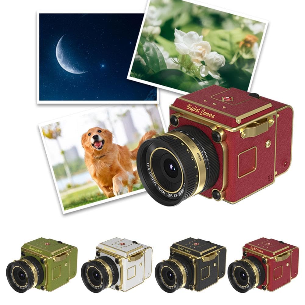 Amazon | デジタルカメラ レトロ ポータブル CCD カメラ 4K 録画｜6400