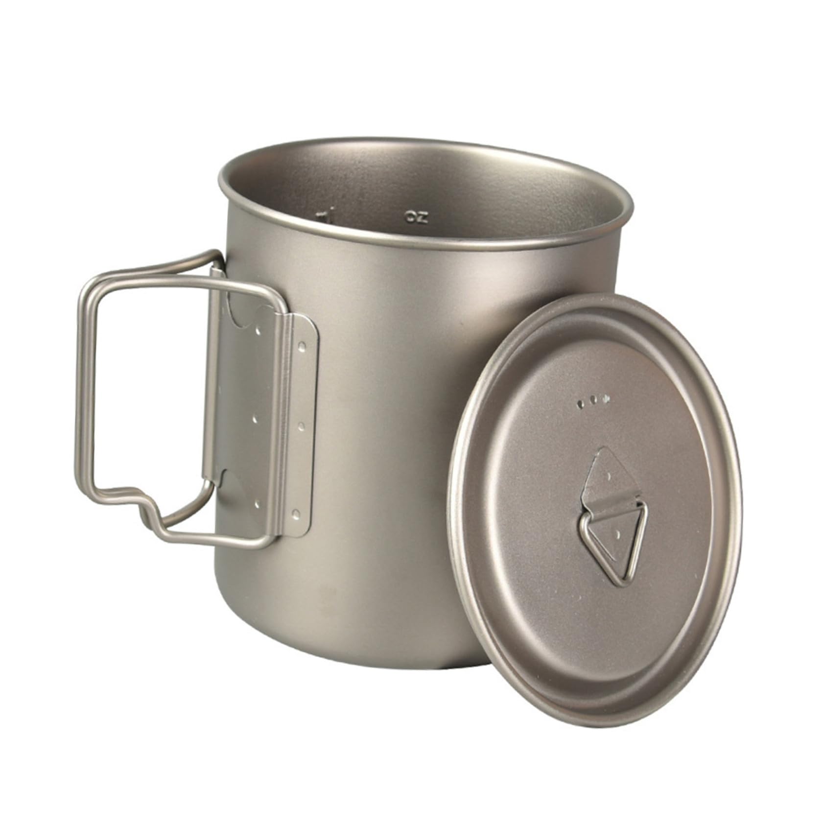 Toyvian Tazza Manico Pieghevole Titanio 750ml in Campeggio