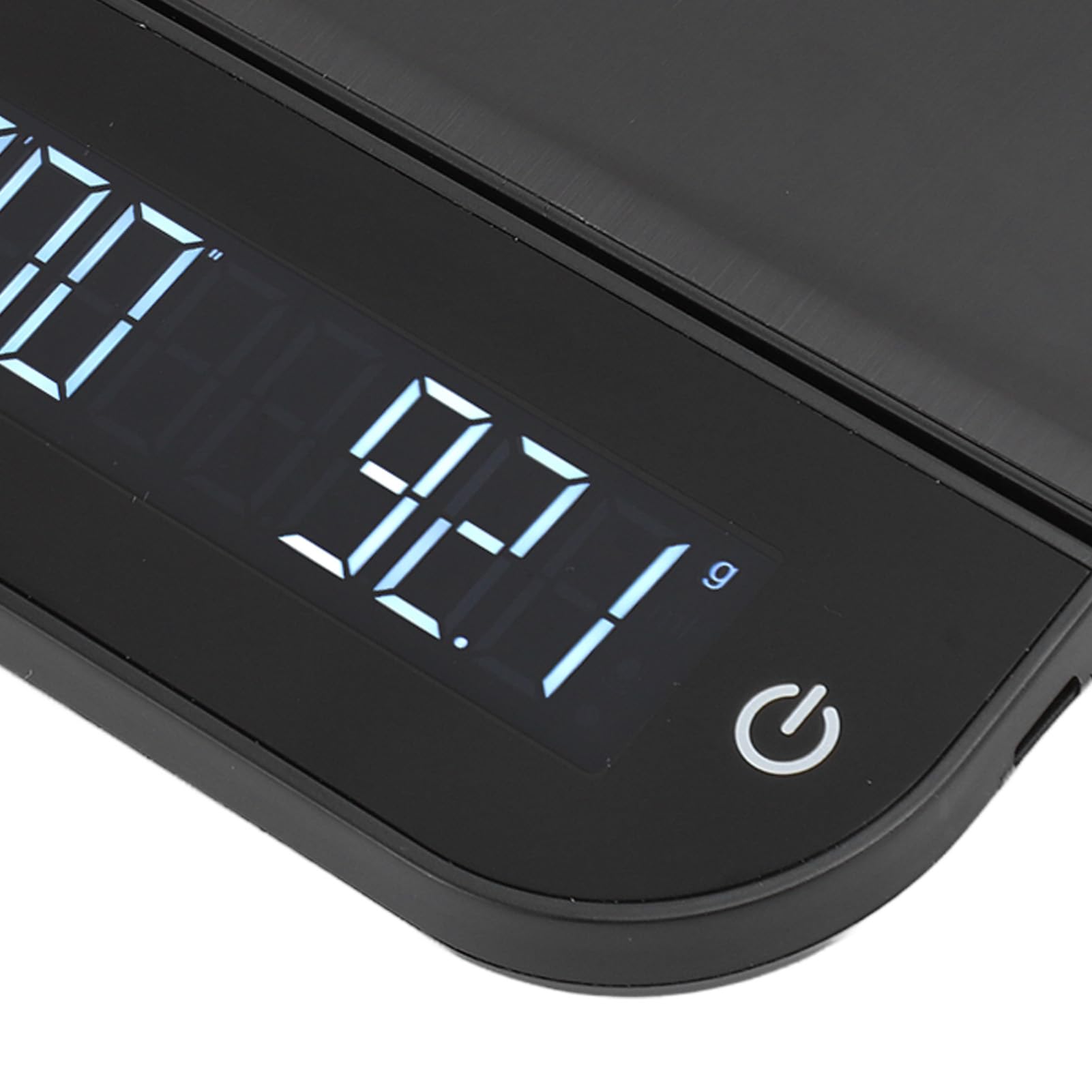 Báscula de cocina Báscula digital para alimentos de 0,1 g a 6,6 lb con pantalla LED Control táctil Función de tara Temporizador Báscula de café ABS para cocinar en casa Hornear