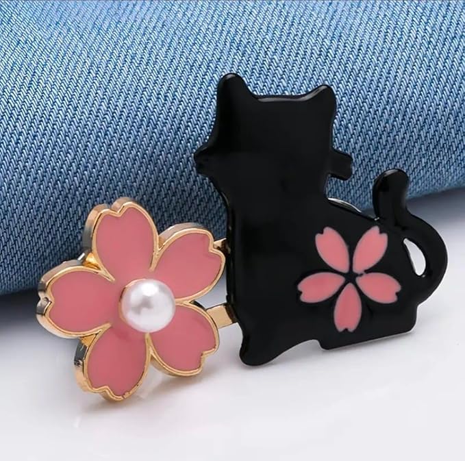 Image of YEKDA Trendy Metal Button Pins Combo Set of 5 | Cute Cartoon & Star Design Lapel Brooch Pins | Decorative Shirt Jeans Bag Pins for Men Women Kids (Panda Mix)