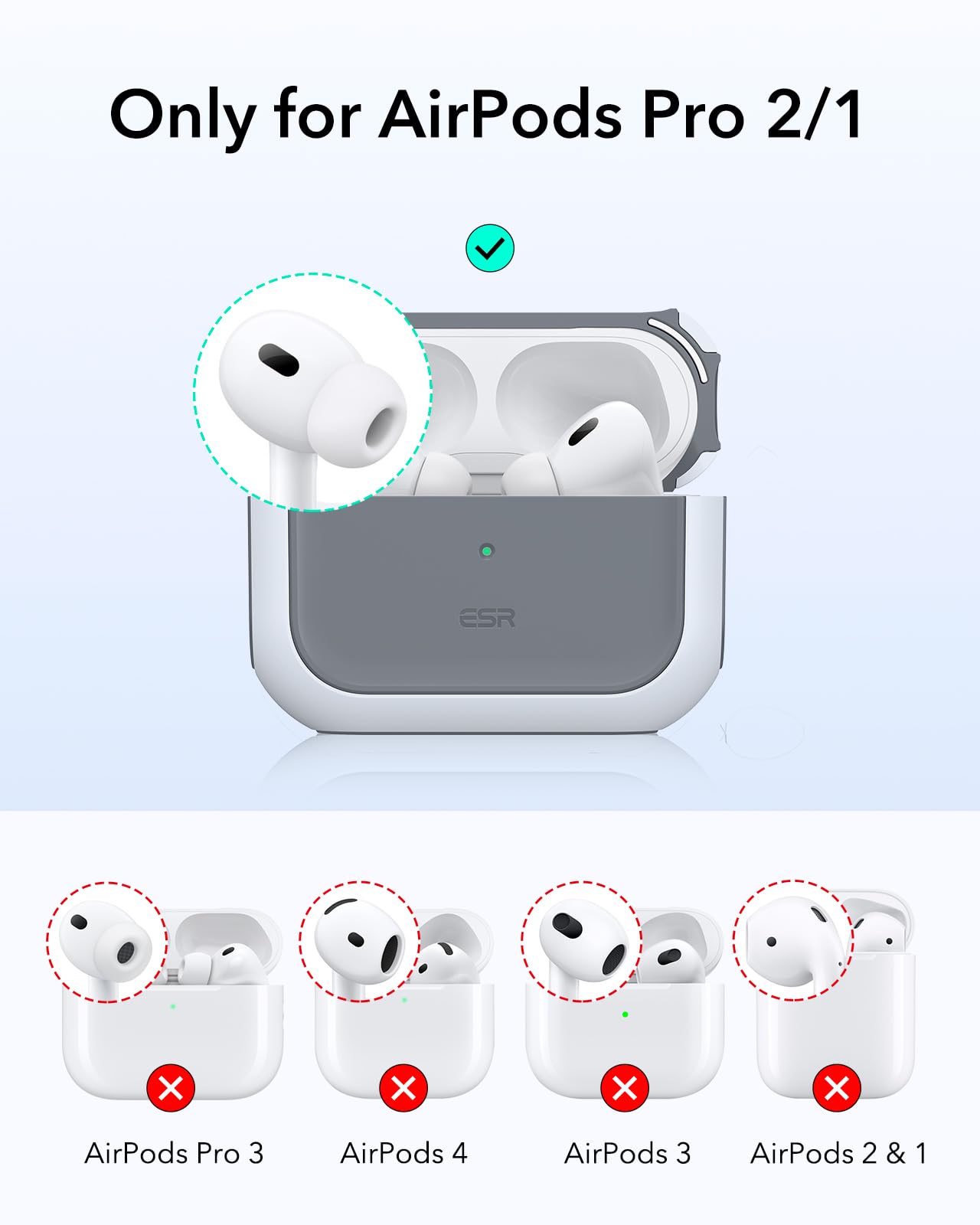 Amazon | ESR AirPods Pro2 ケース MagSafe対応 AirPods Pro 第2