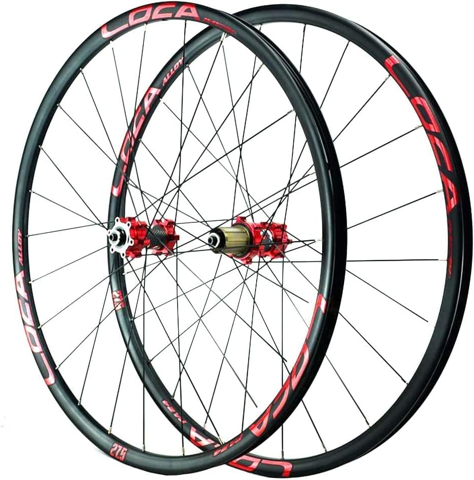 Wheelset 26" 27.5" 29" Disc Brake Bike Wheelset,8-12 Speed Cassette Flywheel Sealed Bearing Hubs Quick Release 24H Bike Wheel Set road Wheel