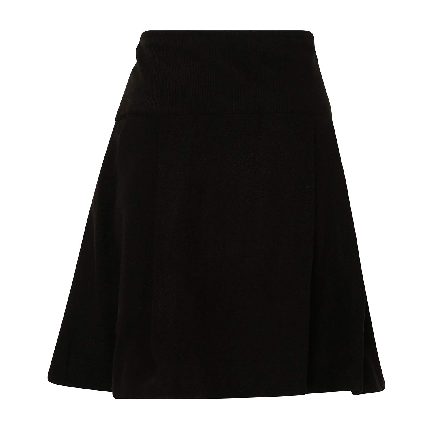 Tartanista 20 inch Black Pleated Kilt Skirt - Size UK 6, Plain Black - Image 2