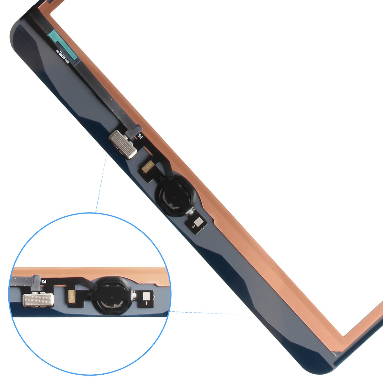 Reparo Touchscreen per iPad 7/8 Touch Schermo per iPad 7th 2019/8th 2020 Touch Screen Digitizer Schermo di Ricambio A2197 A2198 A2200 A2270 A2428 A2429 A2430 (Bianco con Home Buttone)