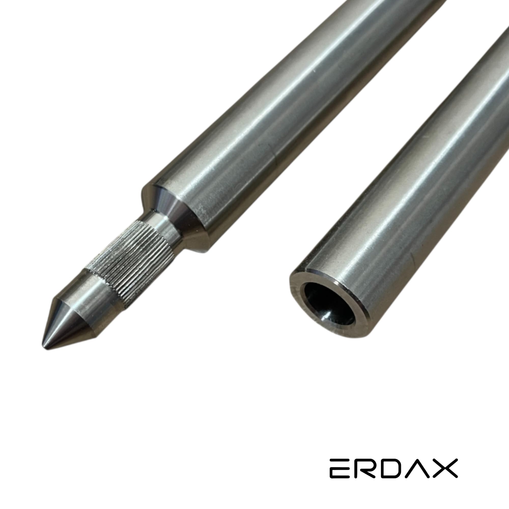 Tiefenerder V4A Set 3x 1,5m - Erdungsstangen 20mm Durchmesser aus Edelstahl + Kreuzerder Klemme - Erdungsstab für Erdungskabel PV Anlage Staberder Erdungsspiess 1,5m Erdung Komplettset