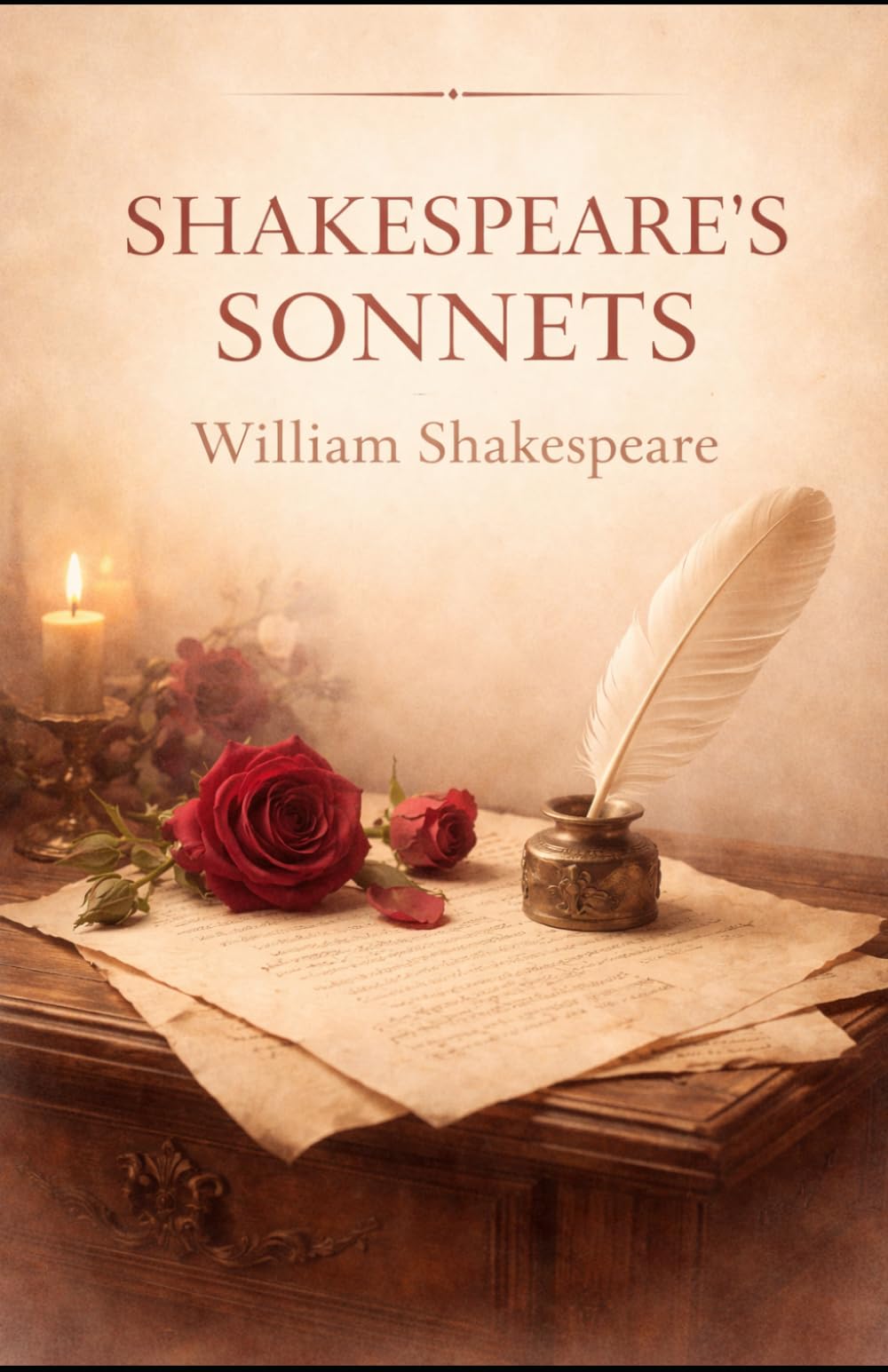 Shakespeare’s Sonnets: A Timeless Collection of Love, Beauty, and Reflection: William Shakespeare’s Classic Poetry on Love, Time, Mortality, and Human Emotion