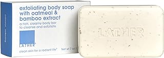 LATHER Jabón exfoliante en barra – Barra de j...