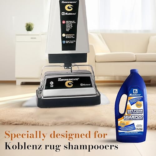 Miniatura 7 de Koblenz 20-0529-6 Champú para alfombras de espuma seca, 32 onzas, color blanco