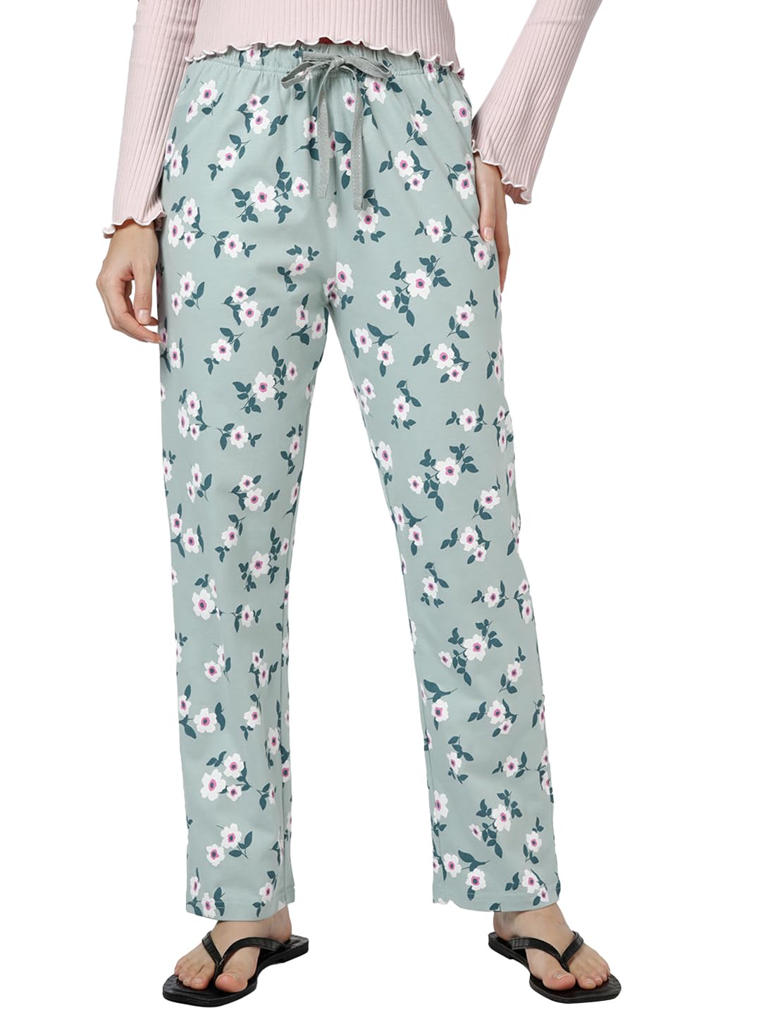 bewakoof Women's All Over Printed Regular Fit Pure Cotton Pyjama-picture-52