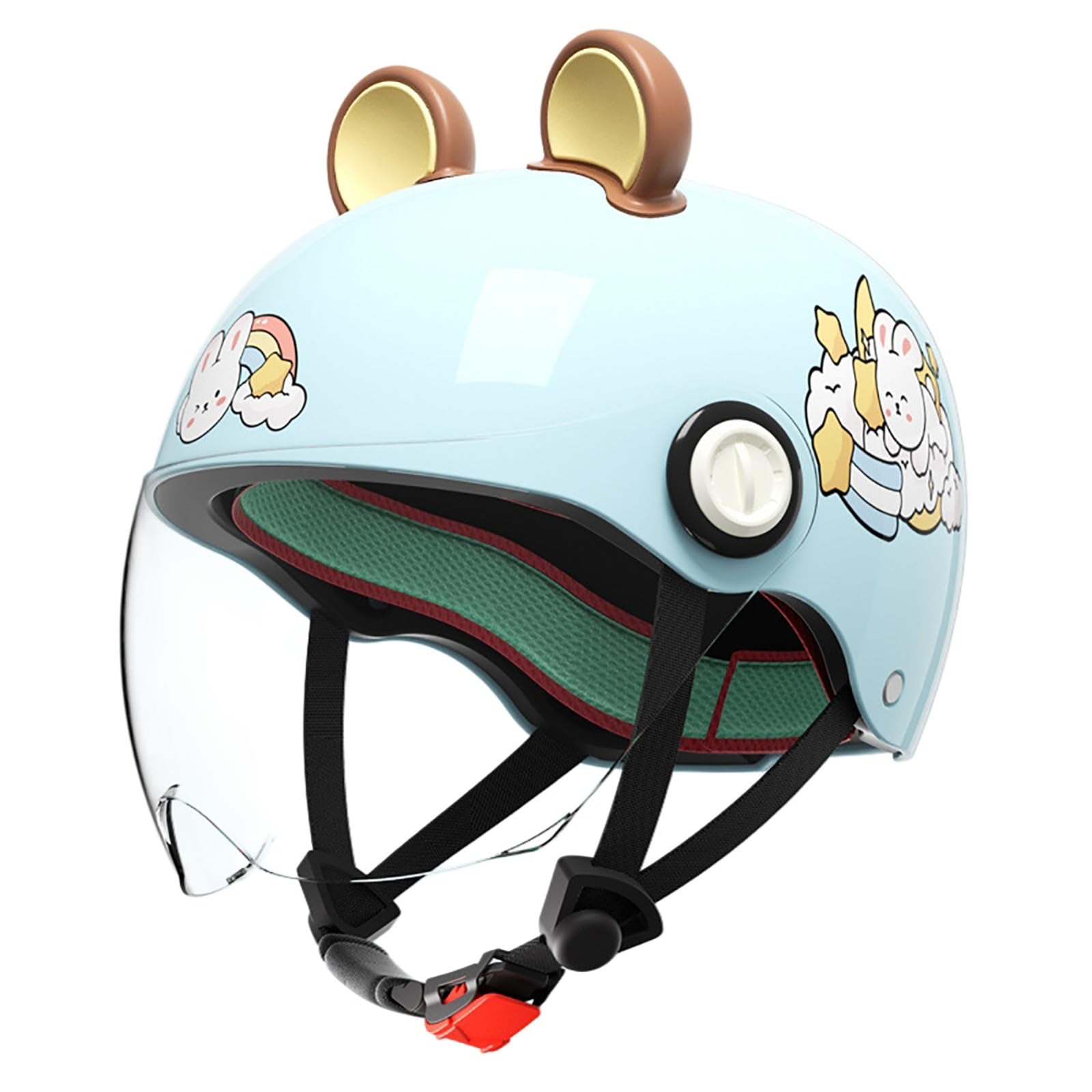 Dziecięcy kask rowerowy, dziecięcy półkask rowerowy do roweru, skutera, łyżwiarstwa, ECE 22.06-homologowany, kask dziecięcy dla chłopców i dziewczynek w wieku 3-12 lat 1 (48-55 cm)