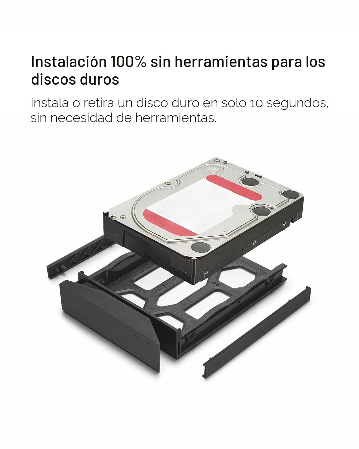 TerraMaster D2-320 USB 3.2 (Gen2) 10 Gbps de Almacenamiento Externo para Disco Duro Externo Soporte Raid 0/1/Single/JBOD (sin Disco Duro)