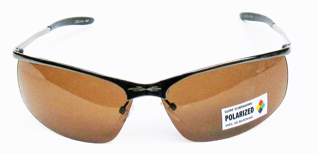 X Loop Polarized Driving Sunglasses XP3 Gunmetal Bronze