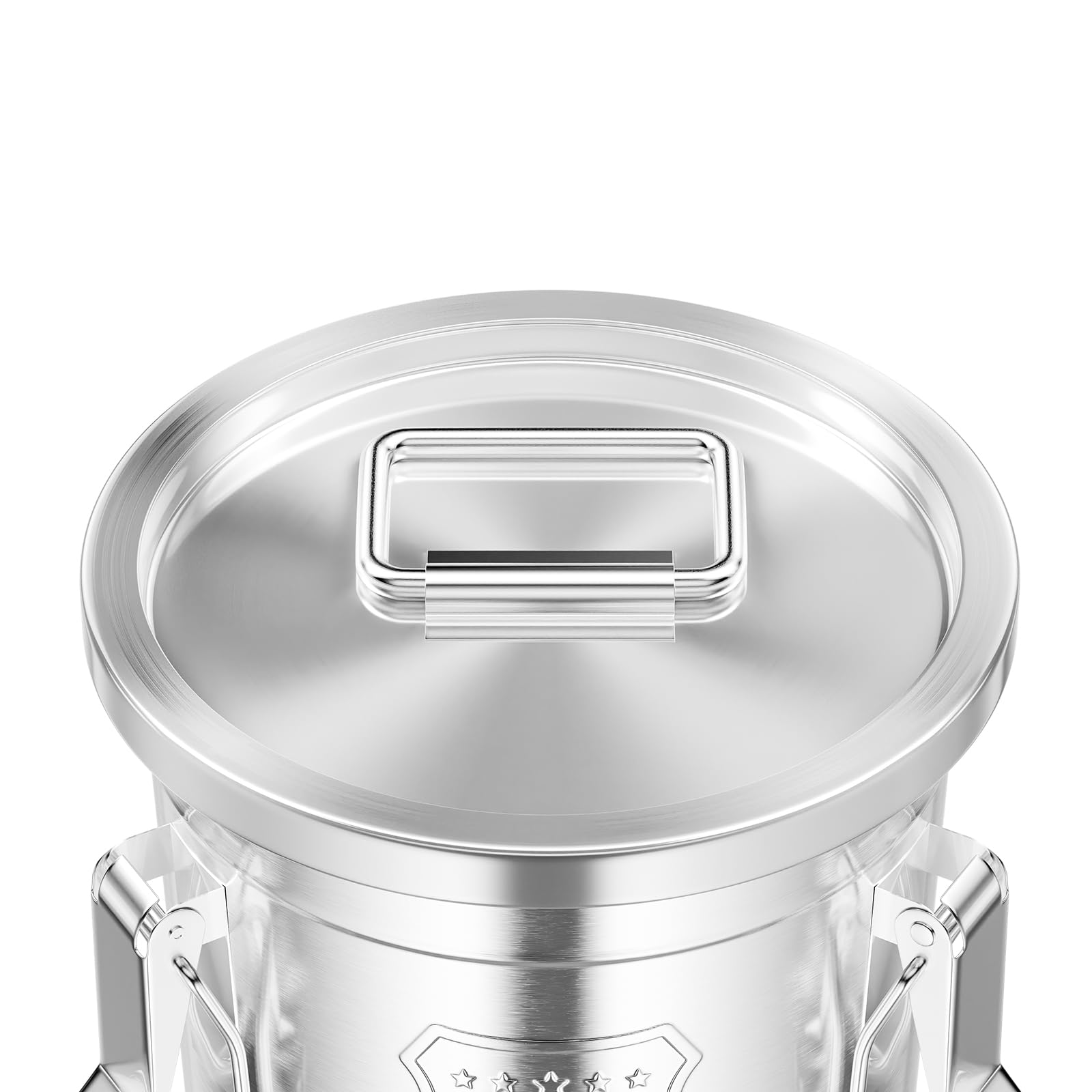 6L/1.59Gal Edelstahl-Luftdichter Lebensmittelbehälter mit luftdichtem Deckel und Verschlussklammer Reis-Getreide-Behälter Behälter Eimer für Reis Milchkanne Kaffeebohnen Kekse Aufbewahrung
