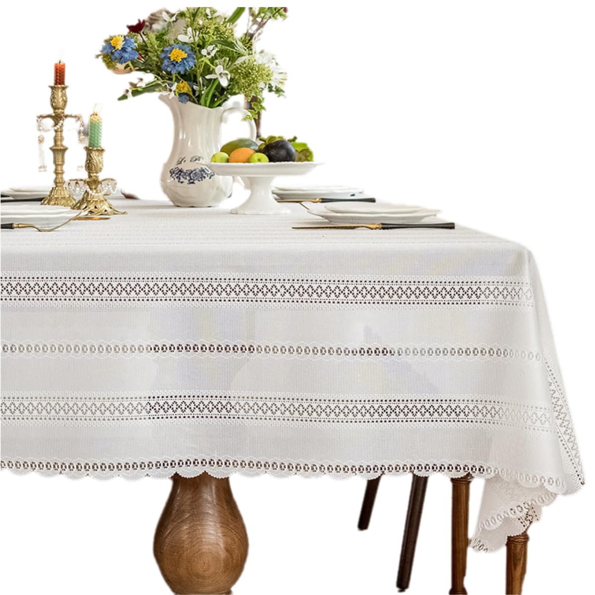 Tovaglie Tovaglia in Pizzo Tavolino Leggero Decorazione della Copertura del Tavolo di Lusso-chiho-Quadrato 140 * 140 Cm