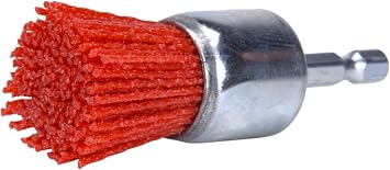 Century Drill & Tool 77201 Nylon Abrasive End Brush, 1, Coarse