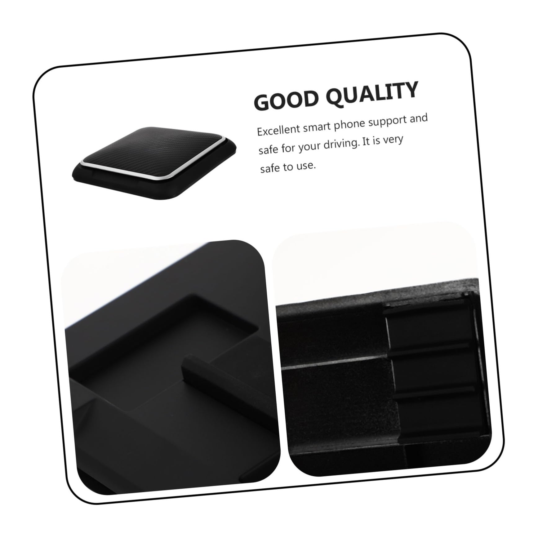 Soporte De Teléfono para Coche Soporte De Silicona Antideslizante Resistente Altas Temperaturas Fácil De Instalar Compatible Móviles y Tablets