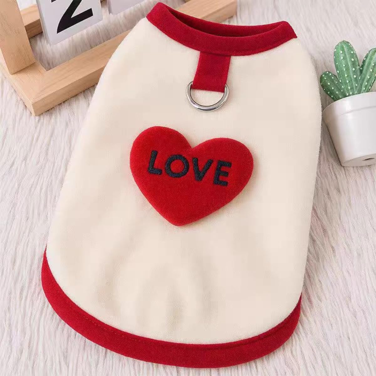 3 Pieces Rabbit Clothes Rabbit Vest Harness and Leash Set Small Animal Warm Soft Outfit with Cute Decor for Hedgehog Chinchilla Guinea Pig Bunny Puppy Kitten Small Pets (XL)
