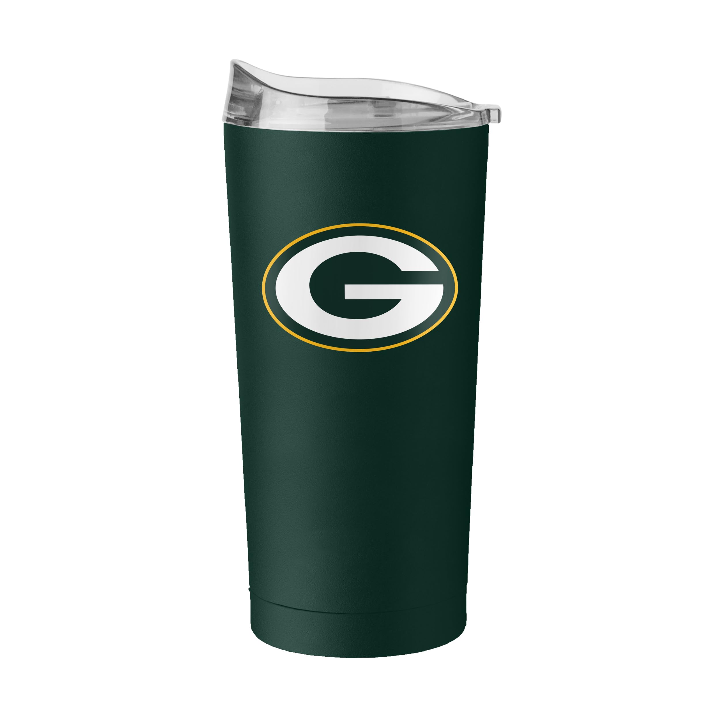 FANMATS NFL Green Bay Packers 20 oz Stainless Steel Tumbler — Powder-Coated | 20 Fluid Ounces | Vacuum Insulated | Team Color