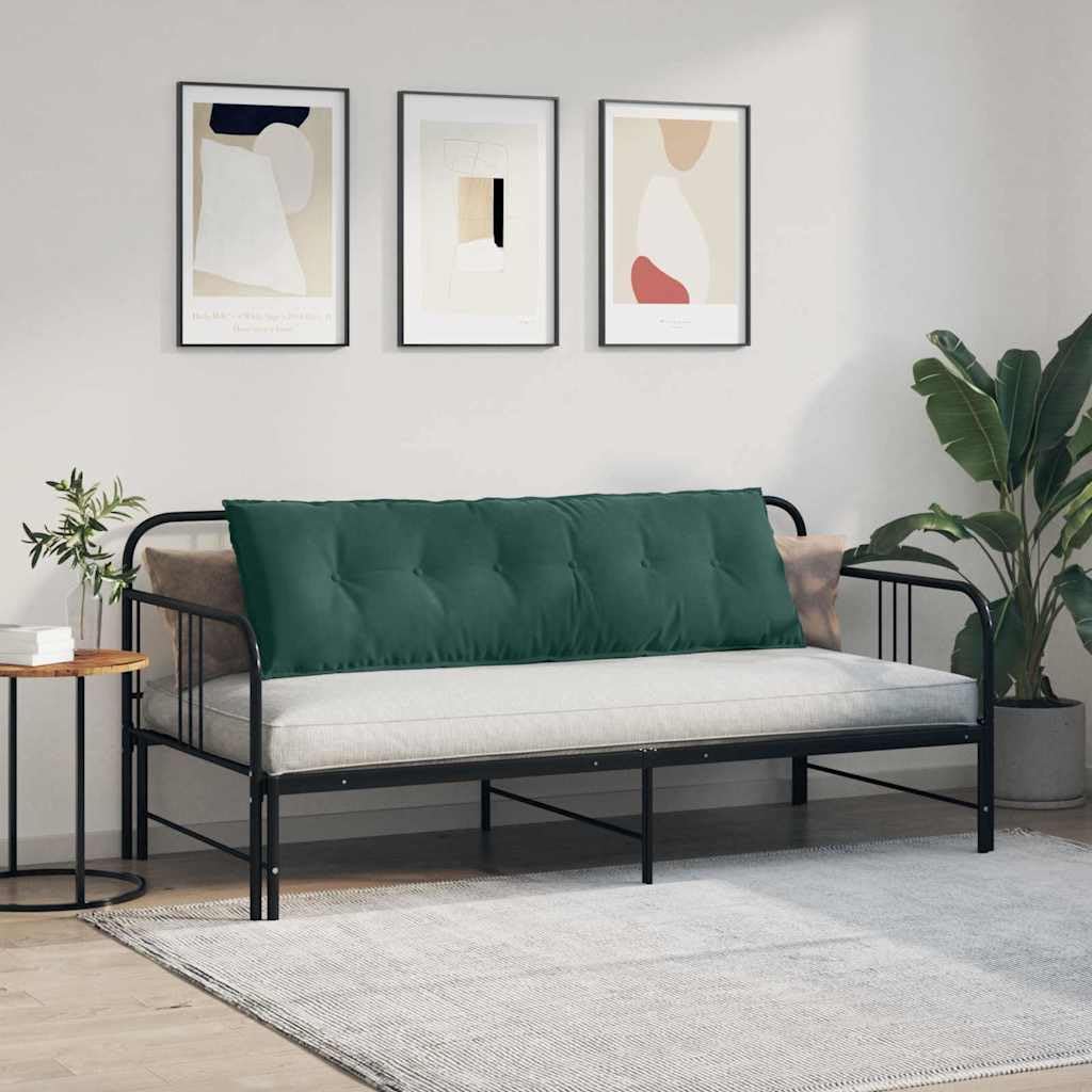 Poduszka na oparcie, ciemnozielona, 160 x 50 cm, sztruksowy materiał z wypełnieniem poliestrowym, ergonomiczna poduszka podpierająca do biura, na sofę, łóżko i fotel, podparcie lędźwiowe