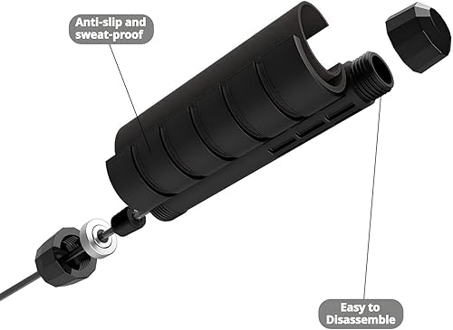 Miniatura 3 de Cuerda de saltar pesada, cuerda de salto ajustable de acero de velocidad rápida sin enredos para niños, mujeres y hombres, cuerda de saltar de