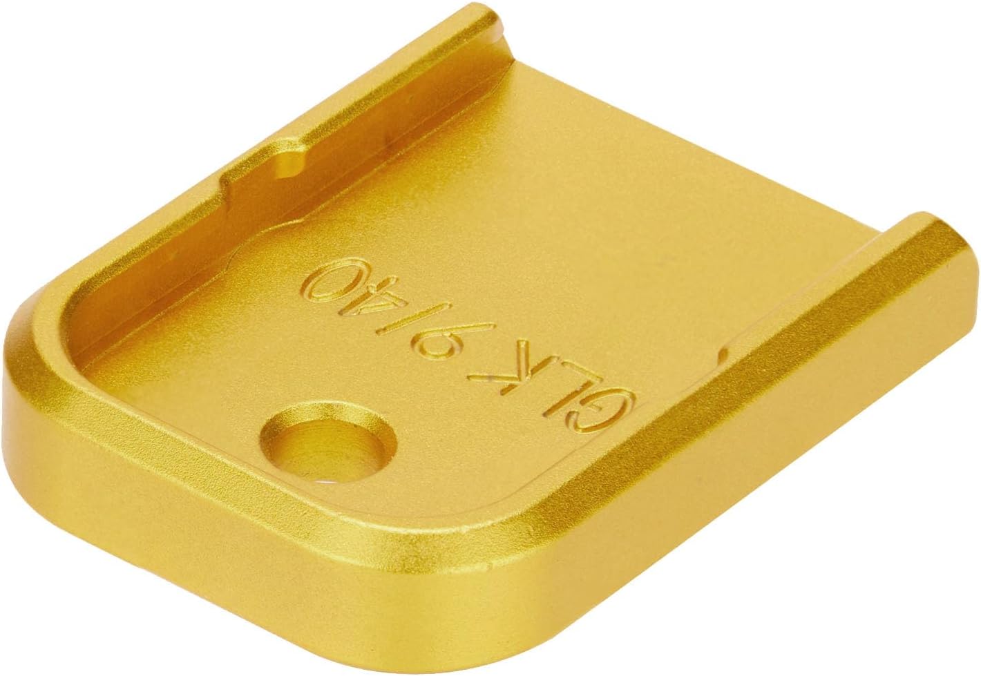 NDZ Performance Magazine Base Plate for Glock 17 19 19X 20 21 22 23 24 26 27 31 32 33 34 35 37 39 45 Gen 1/2/3/4 in 9mm .40 Cal, 10mm .45, Textured Anodized Aluminum, Aspis Cut Design - Choose Color