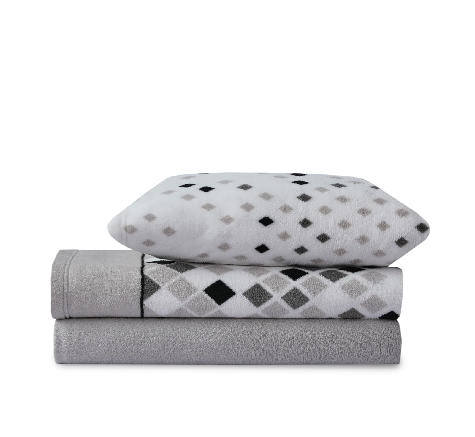 Paula Home Juego Sábanas Coralina 3 Piezas Invierno, Polar Franela Térmica 240Gr/M² Incluye Bajera Ajustable +30cm, Encimera y Funda Almohada. (Gris 150x190/200+30cm para Cama de 150)