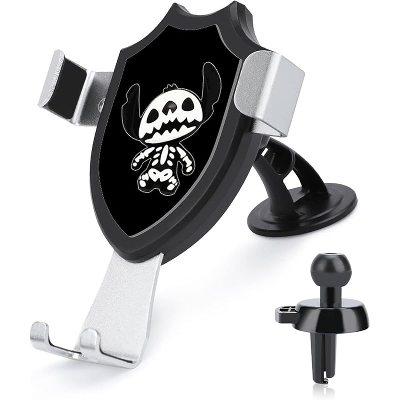 カーアクセサリ フローラル 車載ホルダー スティッチ スマホホルダー スマホスタンド 携帯電話ホルダー スマートフォン カーマウント ケータイ 車載用 厚いケース対応 真空吸盤 通気口クリップ 落下防止 強力固定 雑音無し 片手脱着 安定性 取り付け簡単 適用 おしゃれ