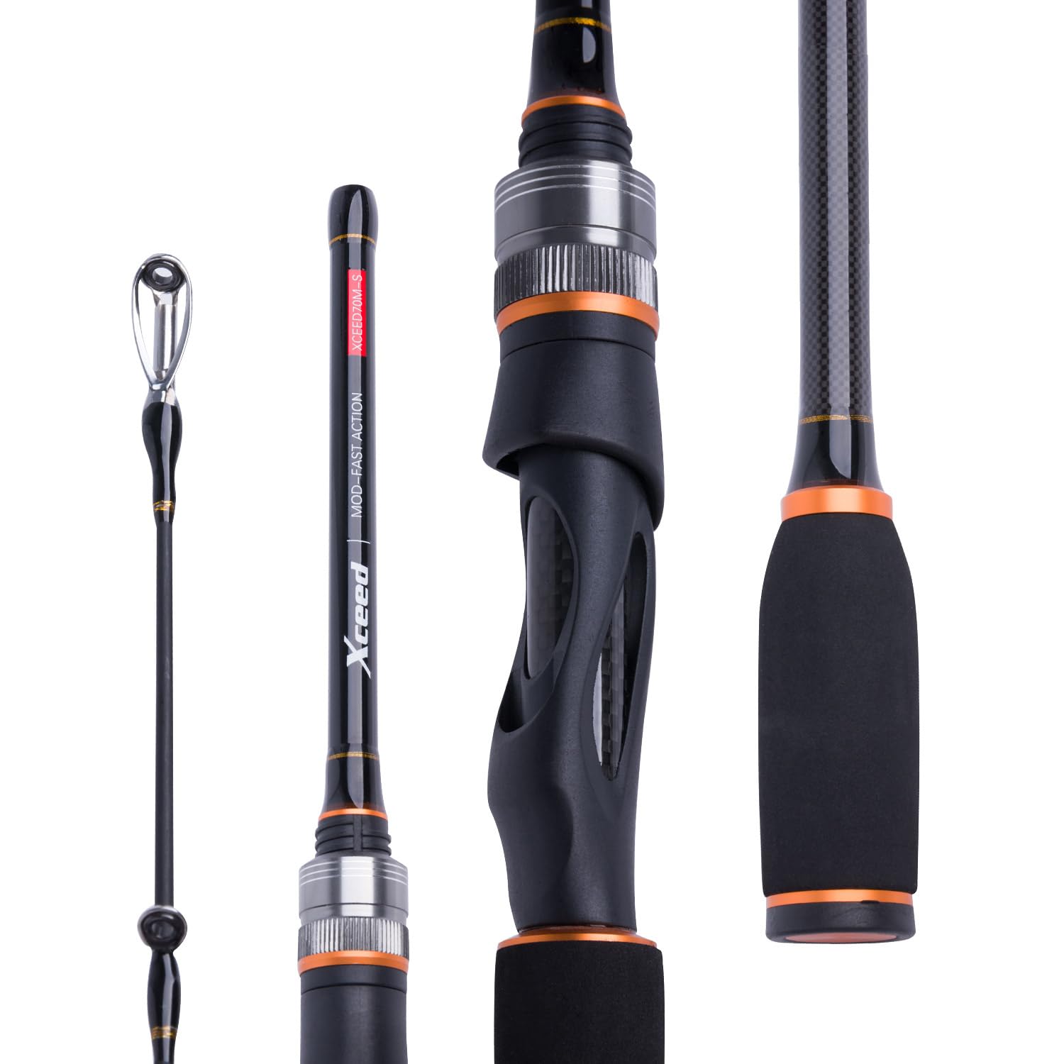 Amazon | VUONG スピニングロッド/1.98M 6ft 青 EVAグリップ 釣り