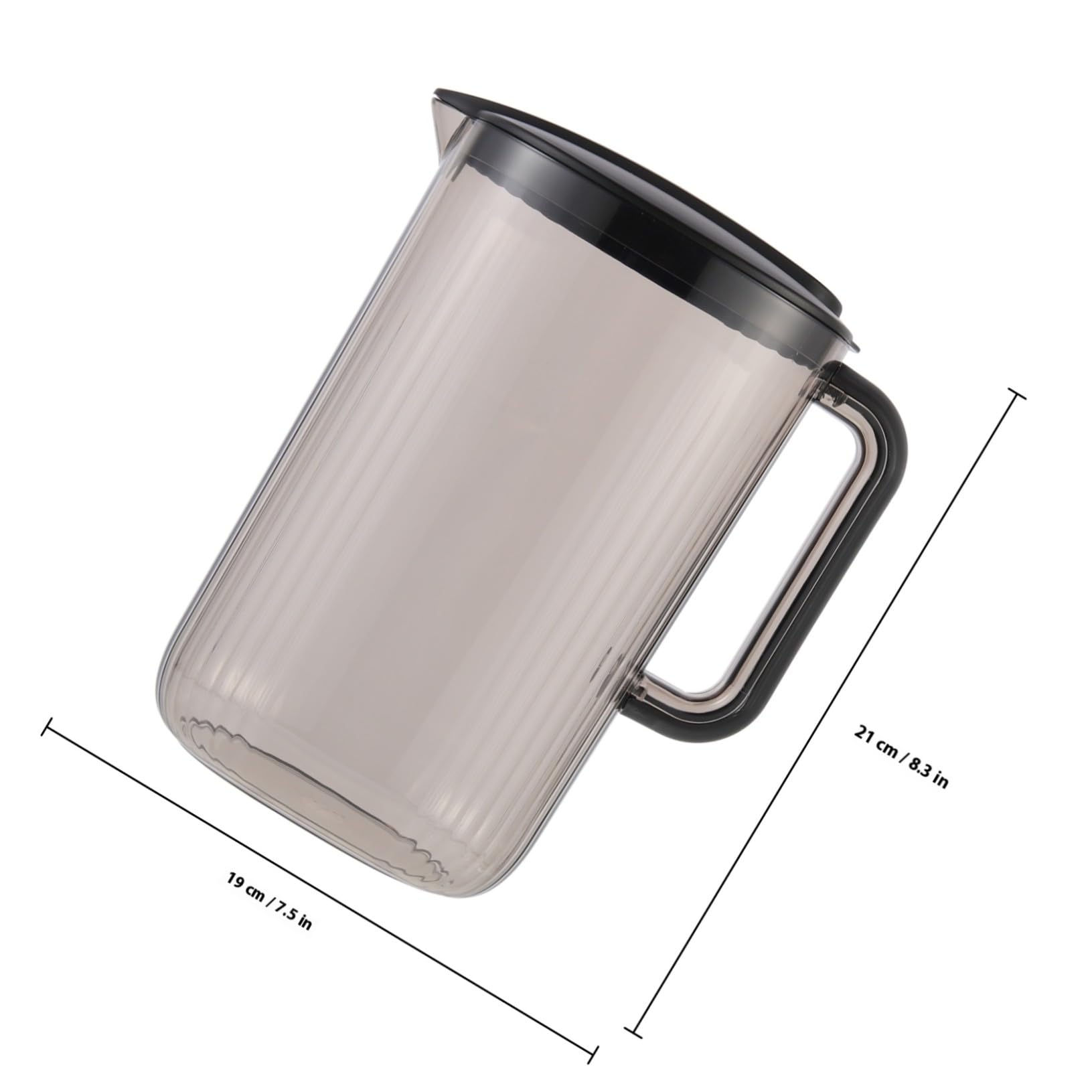 TOYANDONA Jarra de Agua Fría para Hogar y Oficina, Contenedor de Bebidas de 2200ml Material Plástico As Seguro para Alimentos y Gran Capacidad