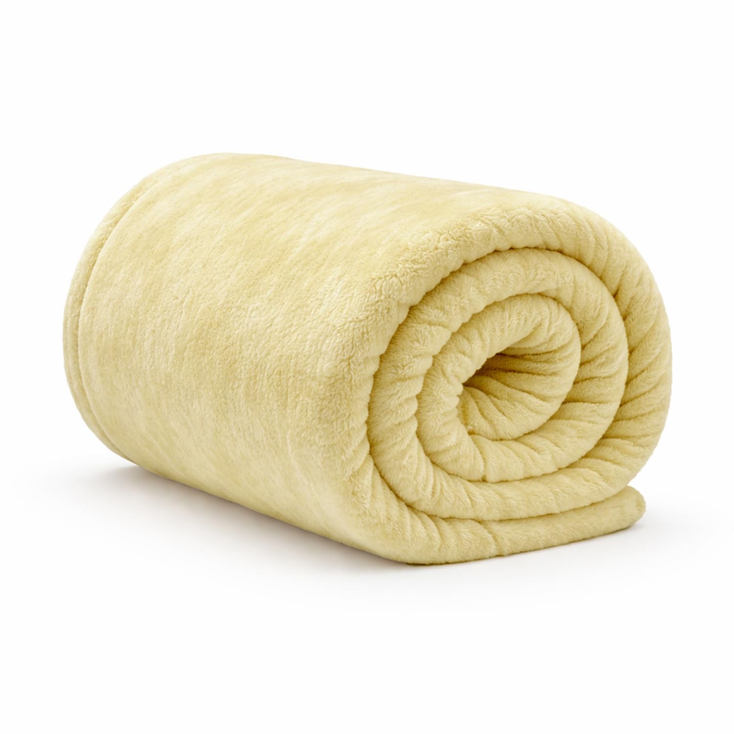 Rohi Cream Throw Blanket Double Size 150X200cm | Super Soft & Warm Plush Fleece Throws For Sofas | Fluffy Blanket For Bed & Couch | Versatile & Lightweight Fleece Blanket For Adults