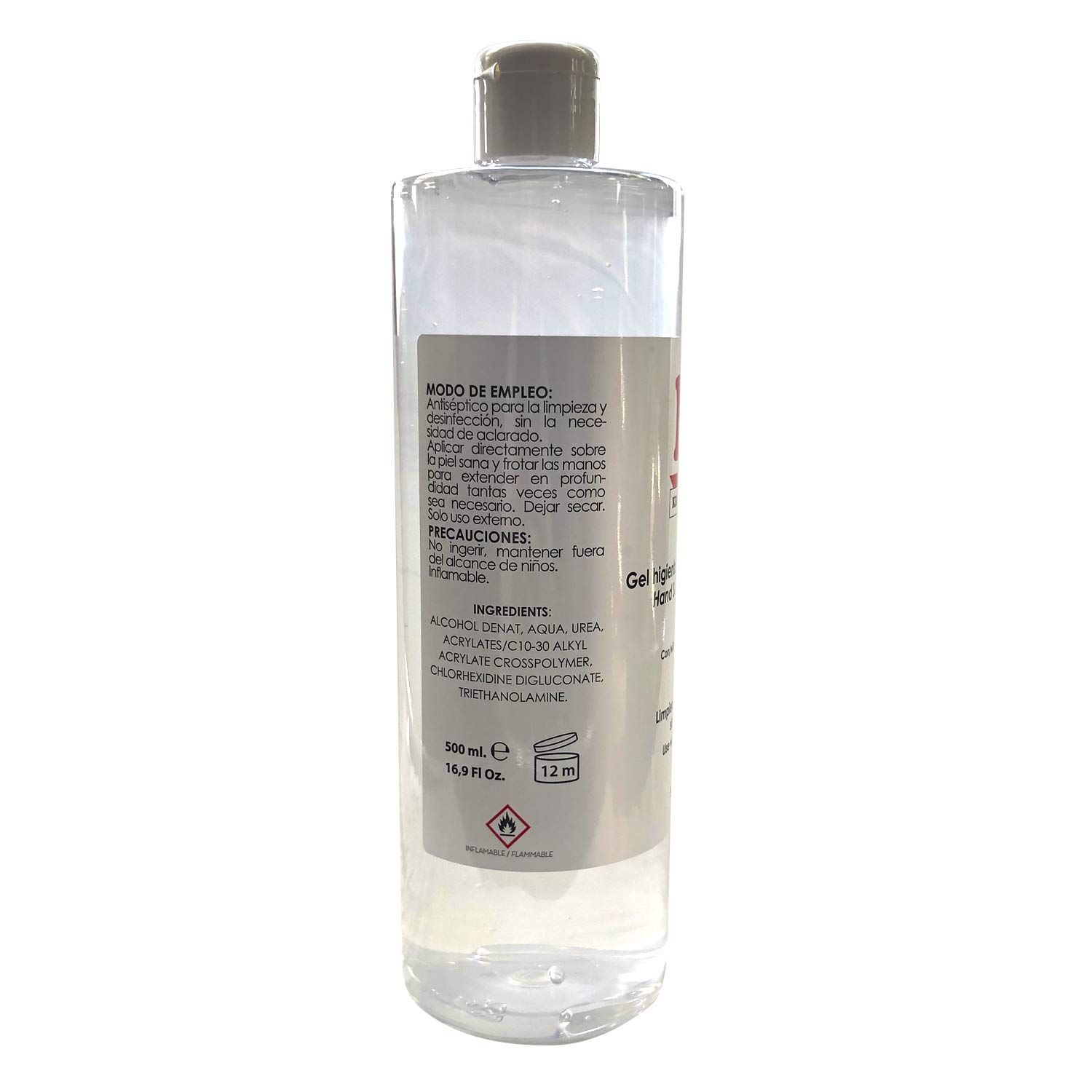 24 Gel KRAPE hidro-alcohólico desinfectante antiséptico de manos 500ml