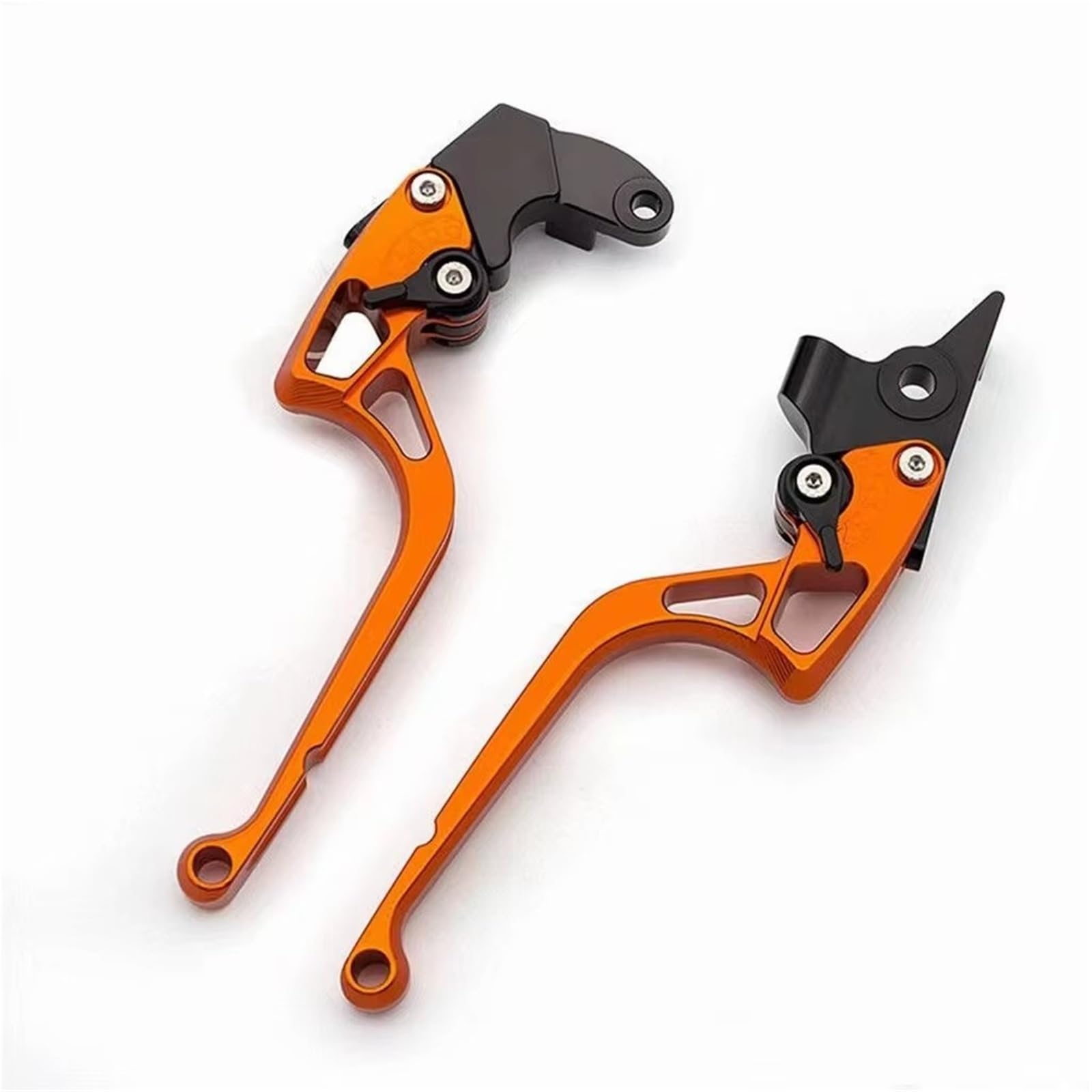 BeiZhengbhD Clutch Lever Handlebar CNC Motorcycle Brake Clutch Levers for Royal for Enfield for Himalayan 450 Adjustable Aluminum Lever(Orange 170mm)