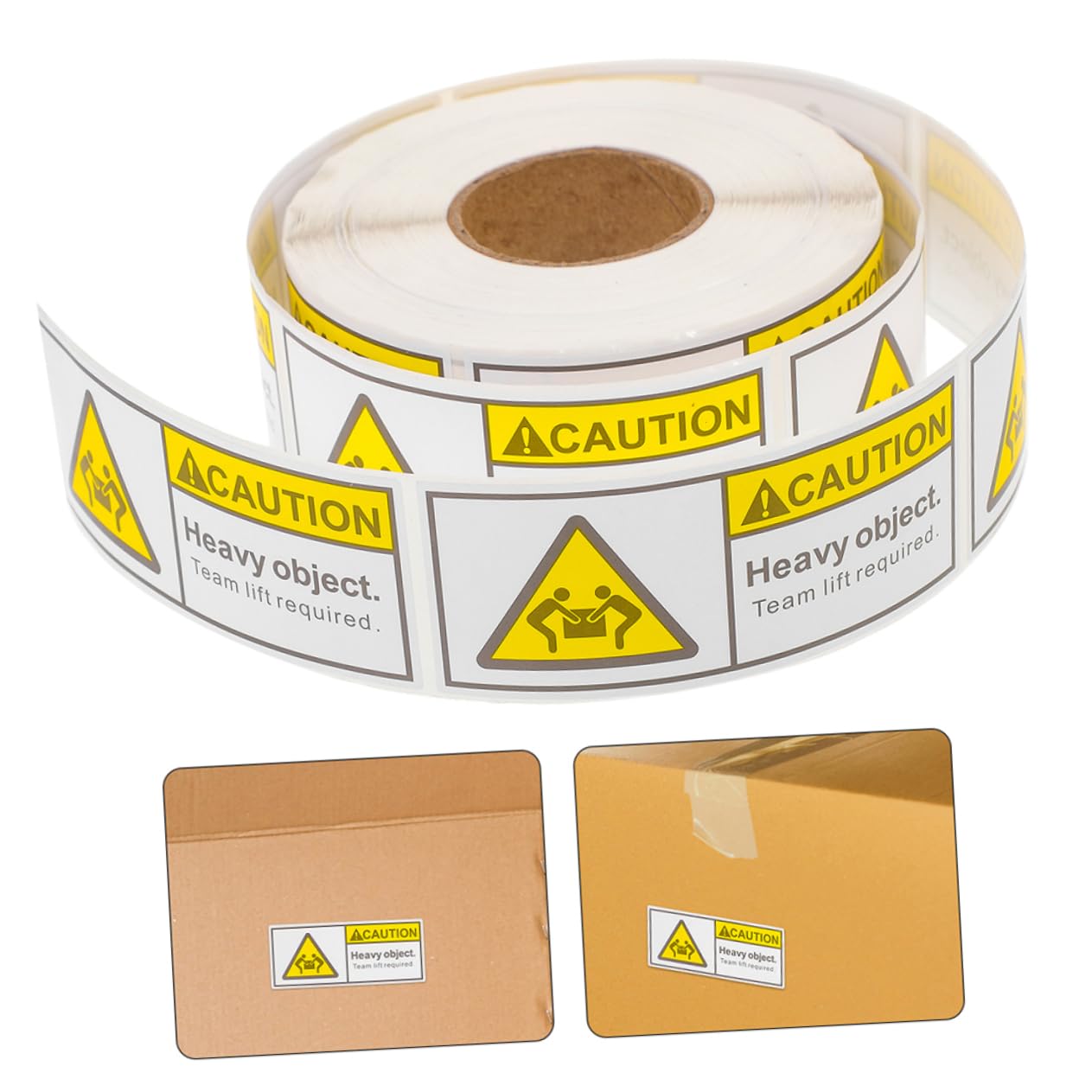 OUNONA 4 Rouleaux Autocollant En Surpoids Étiquette D'Expédition Autocollants Ne Pas Laisser Tomber Autocollants D'Avertissement Attention Autocollant Lourd Adhésif Étiquettes Fragiles
