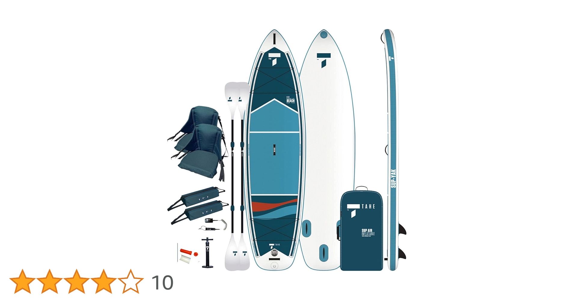 TAHE 11'6 Beach SUP-Yak 2-in-1 Tandem Inflatable Kayak +
