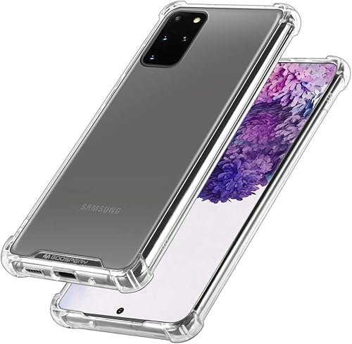 GOOSPERY Funda para Galaxy S20 Plus, funda protectora transparente con esquinas reforzadas, funda híbrida delgada a prueba de golpes para Samsung