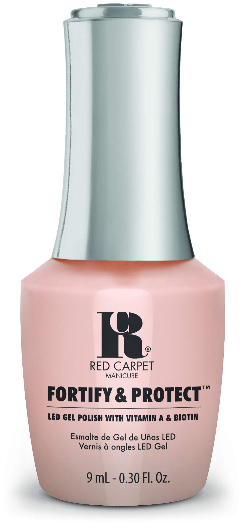 RC Red Carpet ManicureFortify & Protect Nude Sheer Gel Polish for Strong, Healthy Nails - Infused with Vitamin A & Biotin - (Ready For My Cameo) Led Nail Gel Color, 0.3 Fl Oz