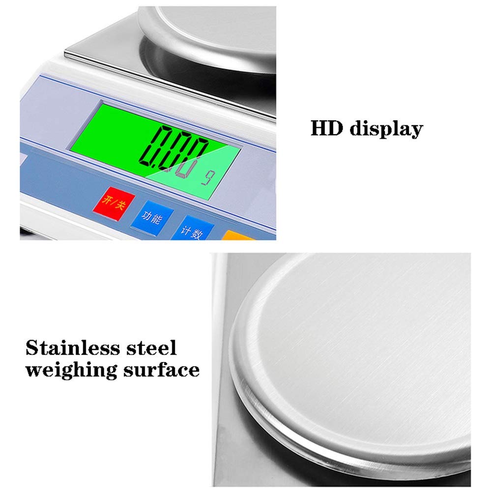 Balance numérique de précision pour Bijoux, Or, électronique Scientifique et précise, pour Laboratoire et Industrie, avec Compteur analytique, 1 kg/0,01 g, 600 g/0,01 g,600g/0.01g
