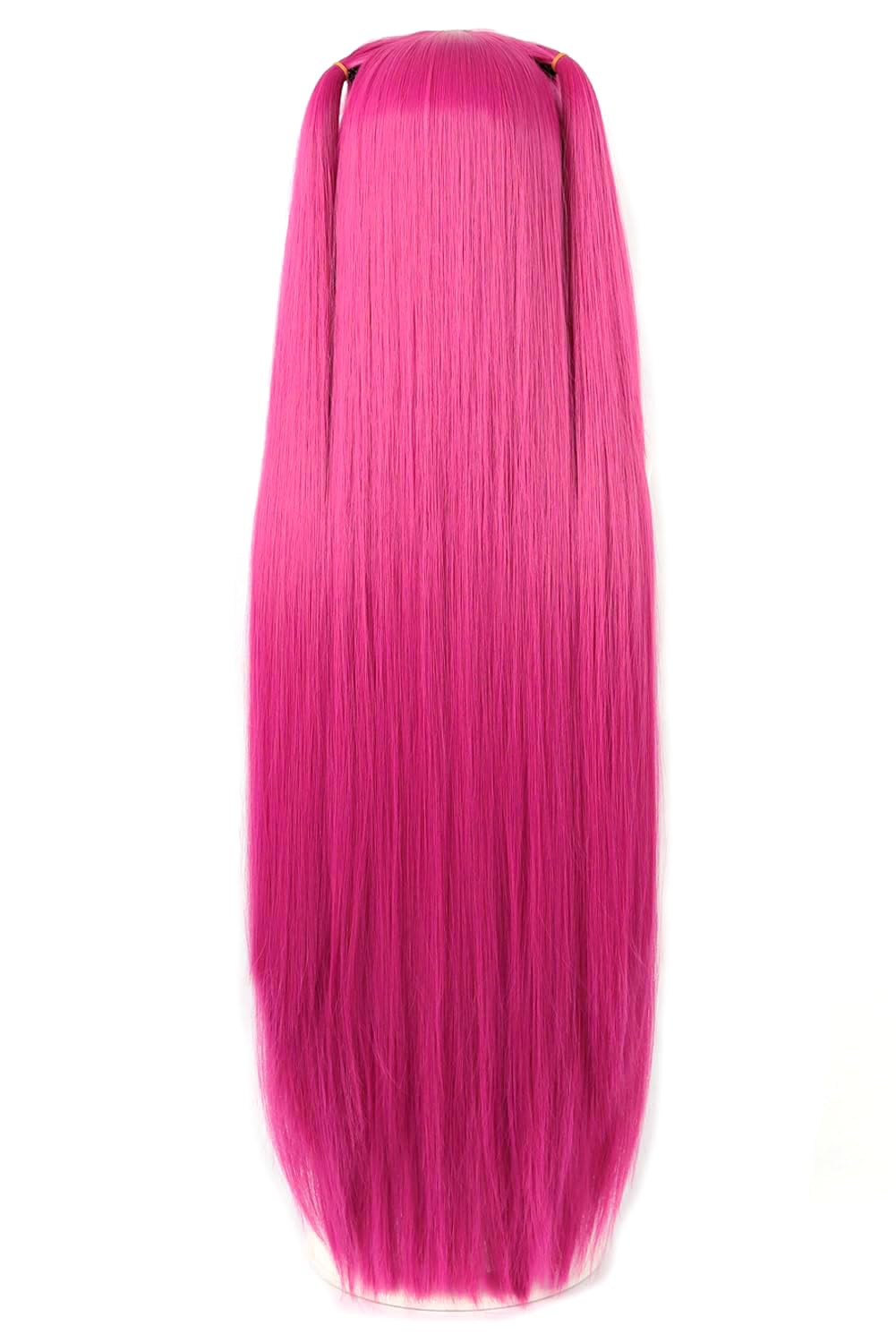 PORSMEER Parrucca Costume Cacciatori di Demoni Mira, parrucche per cosplay, lunghe, lisce, rosa acceso, accessorio per capelli per donne e ragazze (Demon Hunters-Mira)