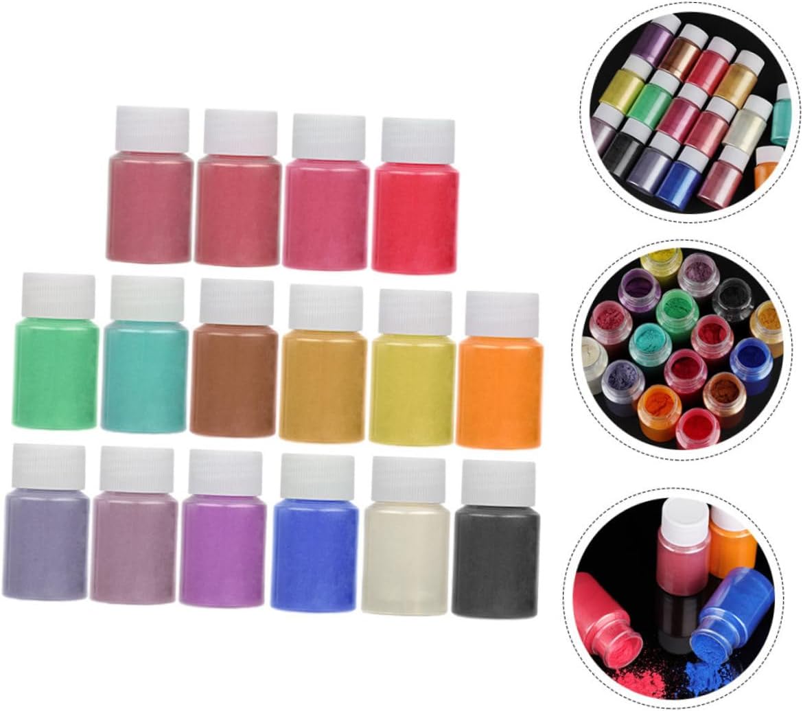 Uonlytech Mica Pigment Powder for Bath Soap Nail Art Candle Making Each for Creative Crafts and Unique Designs