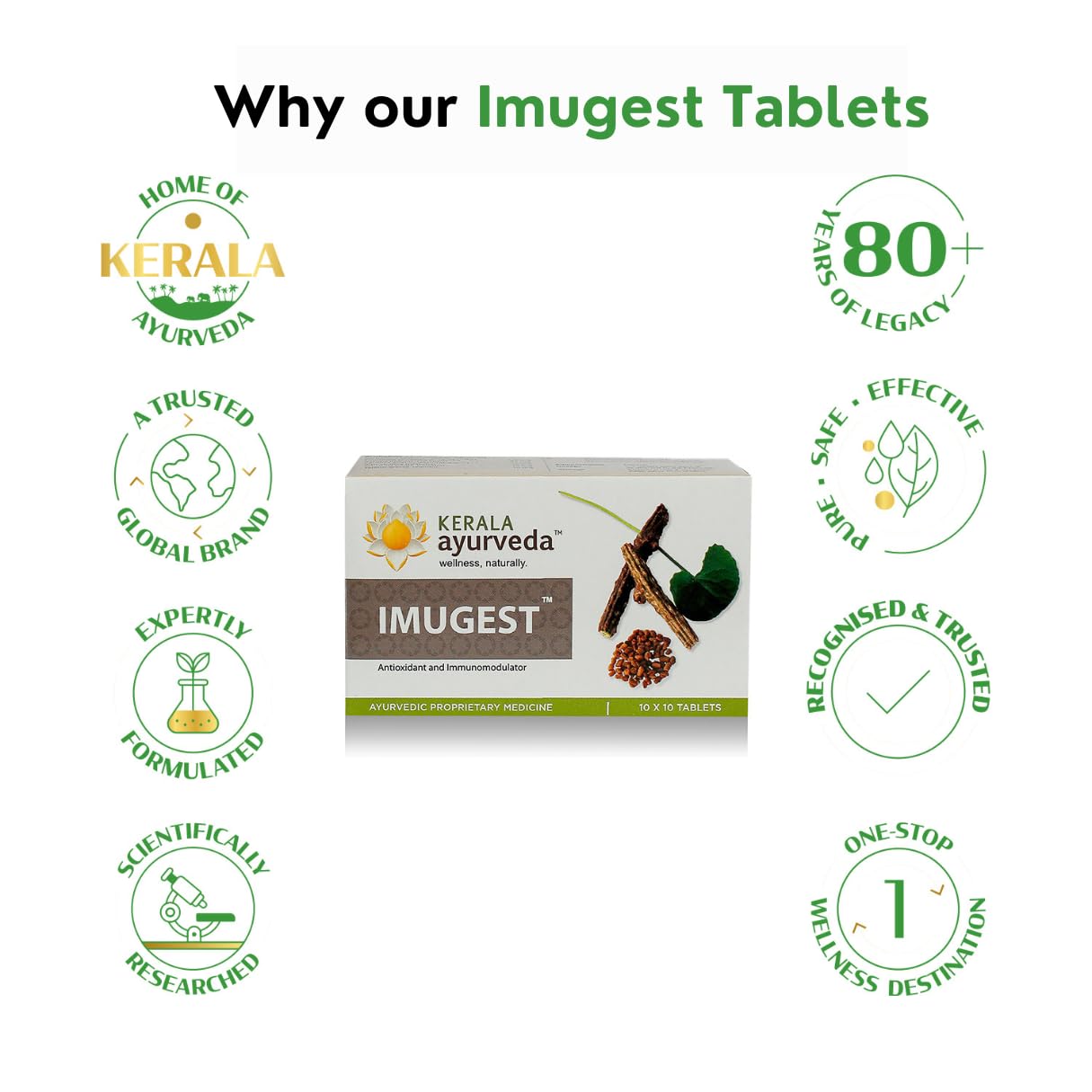 Kerala Ayurveda Imugest Tablets (Immunity Booster) - 100 Count 3