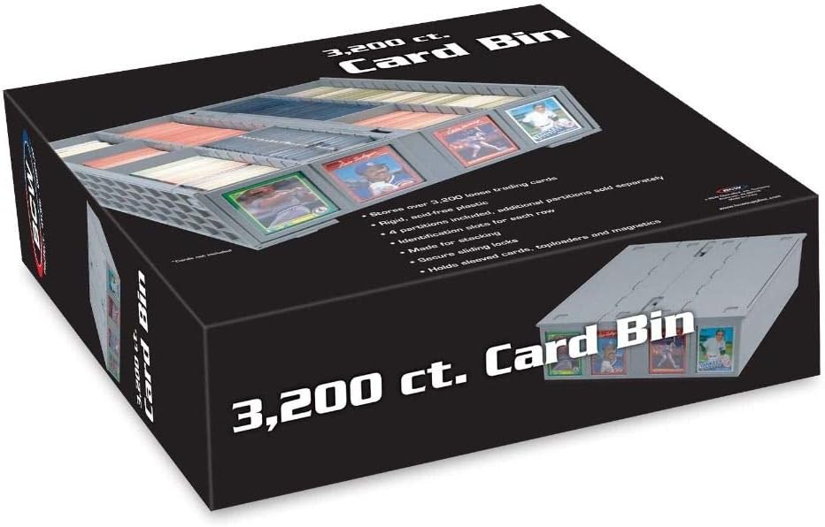 BCW 3200 Collectible Card Bin - Gray