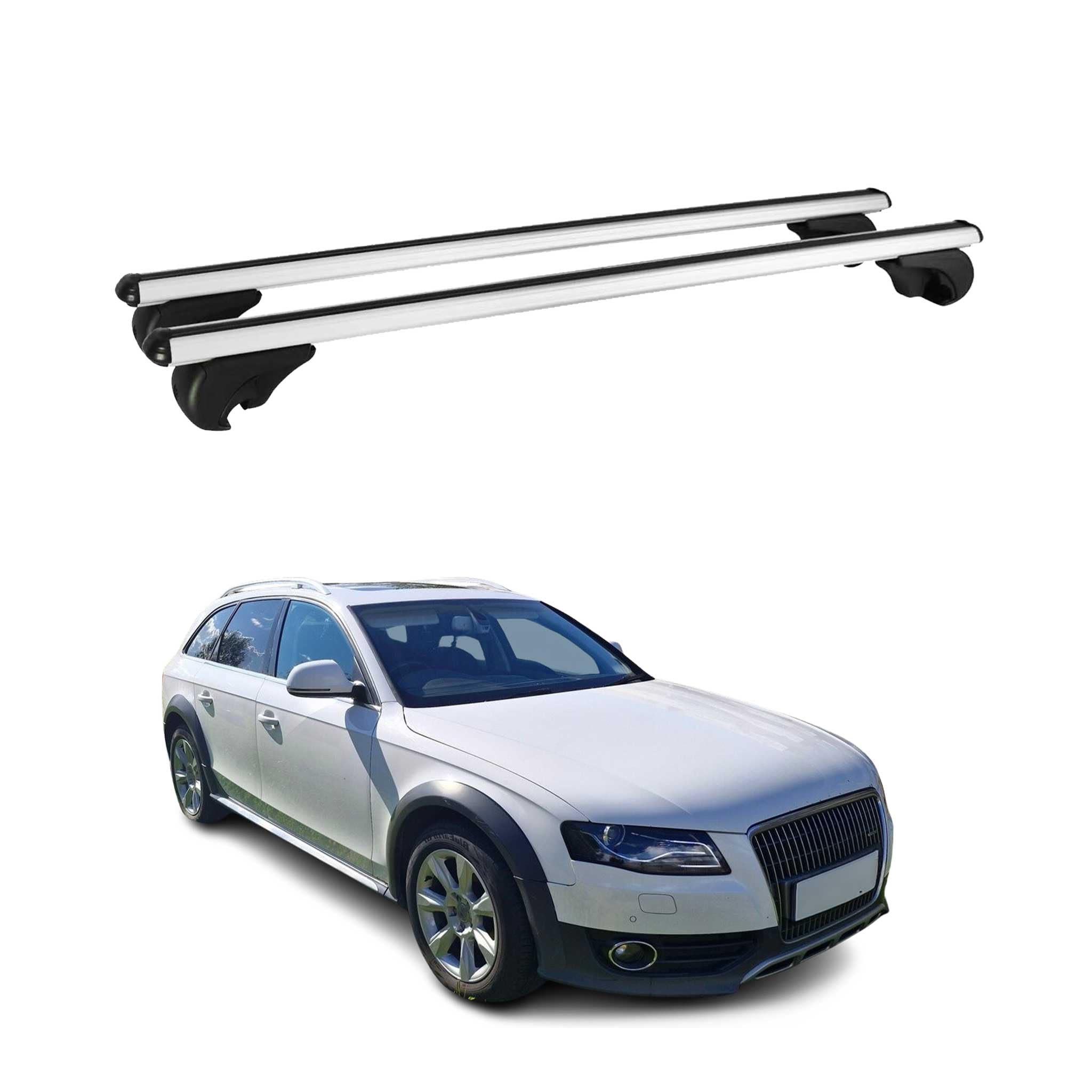 Owen 3.0 Pro Barres De Toit Argent 120cm - Universelles Pour Rails Fermés | 90kg TÜV