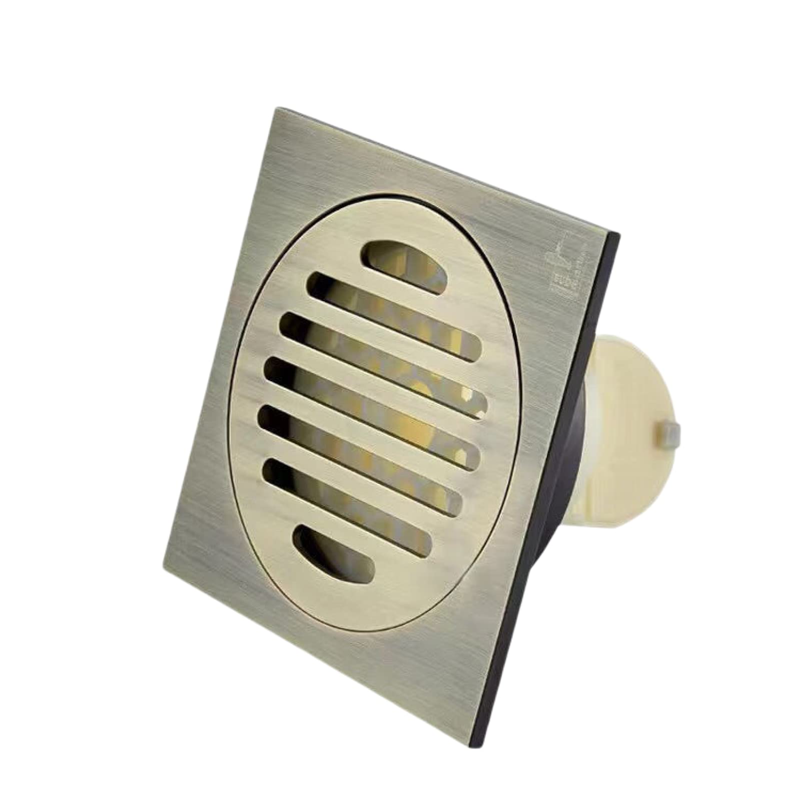 Drain de sol en laiton massif bronze, bonde de douche haut de gamme 4" anti-odeur