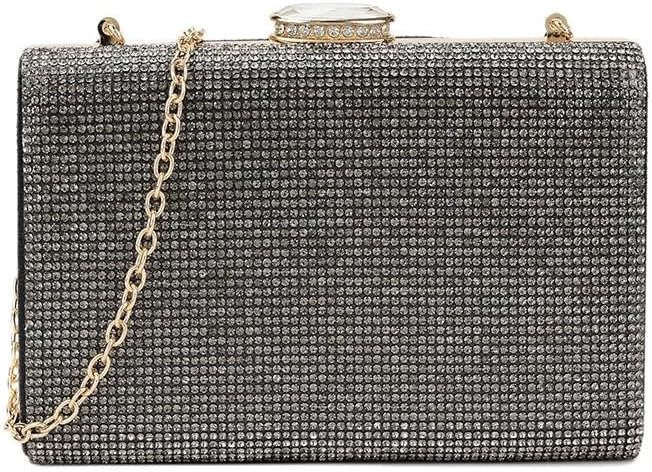 Girly HandBags Womens Embellished Diamante Clutch Bag