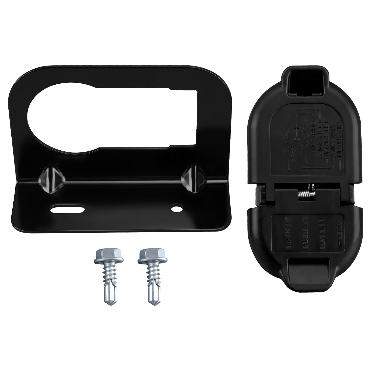 23404450 Trailer Brake Harness Towing 7-Pin Round/4-Pin Flat Plug Connector Compatible with Chevrolet Colorado Silverado 2014-2022 Compatible with GMC Canyon Sierra 2014-2022 Replace 22799842