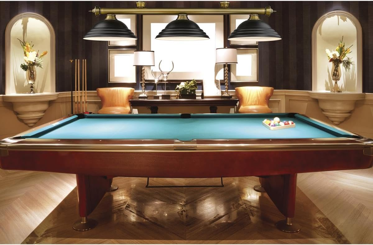 Z-Lite 2306-3RB-SMB Cordon Billiard Pendant, 3-Light 180 Total Watts, Rubbed Brass