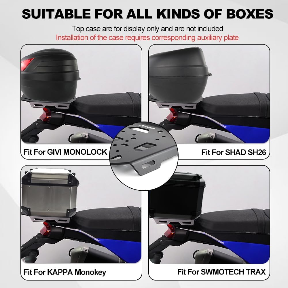 Xitomer Luggage Rack Compatible with V-Strom 650 XT DL650 2017-2026 & V-Strom 1050 DL1050 2020-2026 & V-Strom 1000 / DL1000 2014-2019 Motorcycle Cargo Rack Rear Rack