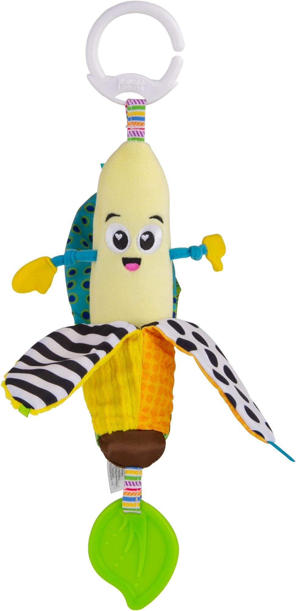 Bea the Banana, Clip on Pram and Pushchair Newborn Baby Toy, Sensory Toy for Babies with Colours and Sounds, Development Toy for Boys and Girls Aged 0 to 24 Months